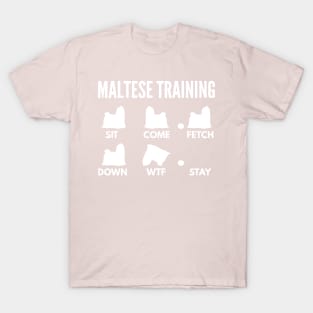 Maltese Training Maltese Dog Tricks T-Shirt